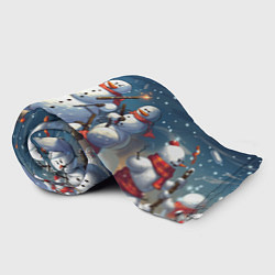 Плед флисовый Снежный бой, цвет: 3D-велсофт — фото 2