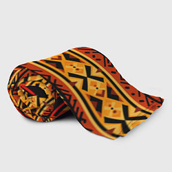 Плед флисовый Узор в этническом стиле масаев, цвет: 3D-велсофт — фото 2
