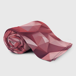 Плед флисовый Розовые полигоны, цвет: 3D-велсофт — фото 2