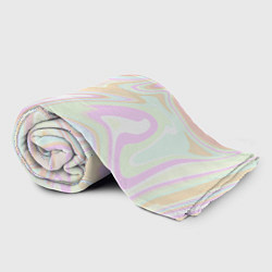 Плед флисовый Бледные разлитые краски абстракция, цвет: 3D-велсофт — фото 2