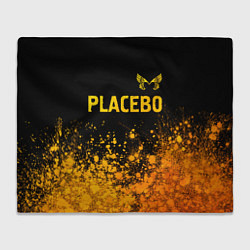 Плед флисовый Placebo - gold gradient посередине, цвет: 3D-велсофт