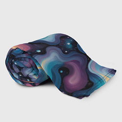 Плед флисовый Космические волны и звездная пыль, цвет: 3D-велсофт — фото 2
