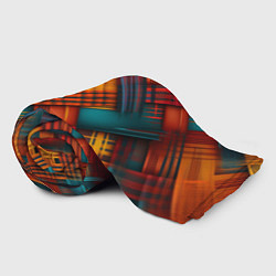 Плед флисовый Разноцветная клетка в шотландском стиле, цвет: 3D-велсофт — фото 2