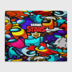 Плед флисовый Brawl stars mobile game brawlers, цвет: 3D-велсофт