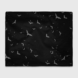 Плед флисовый Летучие мыши на черном небе, цвет: 3D-велсофт