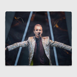 Плед флисовый Depeche Mode - Dave Gahan stage memento mori, цвет: 3D-велсофт