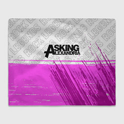 Плед флисовый Asking Alexandria: Rock Legends, цвет: 3D-велсофт