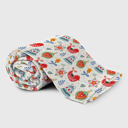 Плед Рождественские узоры / 3D-Велсофт – фото 2