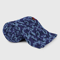Плед флисовый Камуфляж синий - Тимур, цвет: 3D-велсофт — фото 2