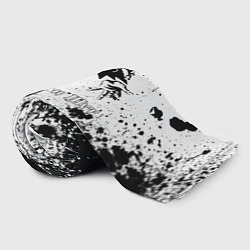 Плед флисовый Король и шут - черно-белая абстракция, цвет: 3D-велсофт — фото 2