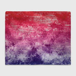 Плед флисовый Абстракция - сине-красный беспорядок, цвет: 3D-велсофт