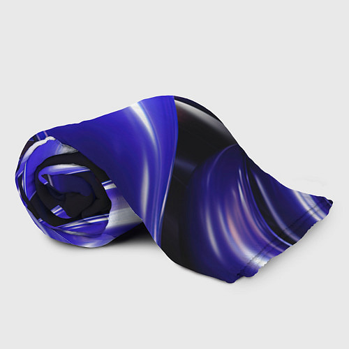 Плед Blue black abstract / 3D-Велсофт – фото 2