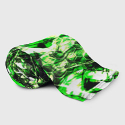 Плед флисовый Зелёные узоры джунгли, цвет: 3D-велсофт — фото 2