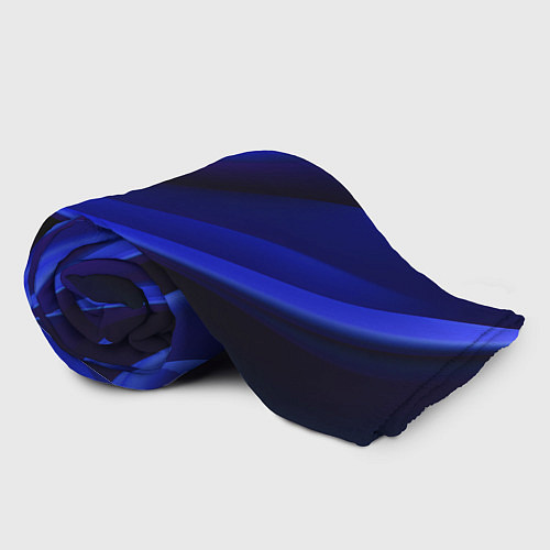 Плед Темная синяя абстракция / 3D-Велсофт – фото 2
