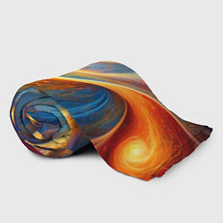 Плед флисовый Космические завихрения, цвет: 3D-велсофт — фото 2