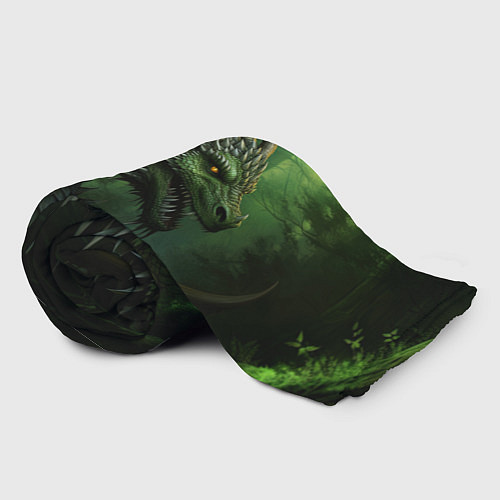 Плед Зеленый дракон символ 2024 / 3D-Велсофт – фото 2