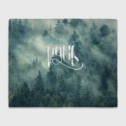 Плед флисовый Русь - славянский лес, цвет: 3D-велсофт