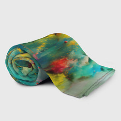 Плед флисовый Абстрактные мазки краски, цвет: 3D-велсофт — фото 2