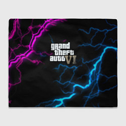 Плед флисовый Grand theft auto storm, цвет: 3D-велсофт