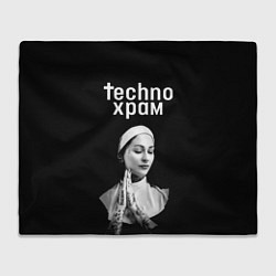 Плед Techno храм монашка в татуировках