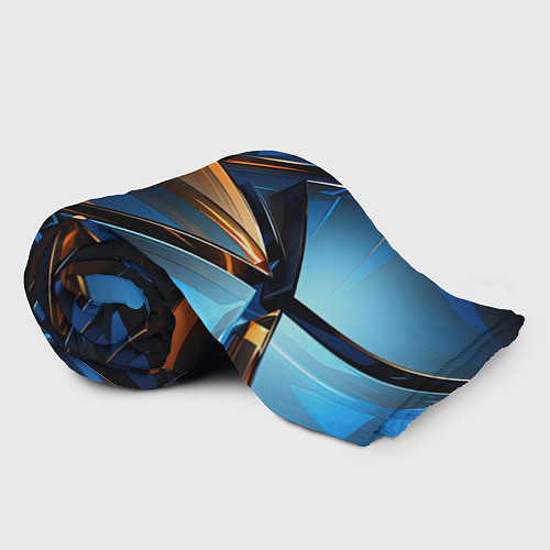 Плед Синии стеклянные осколки / 3D-Велсофт – фото 2