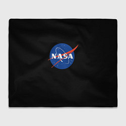 Плед флисовый NASA logo space, цвет: 3D-велсофт