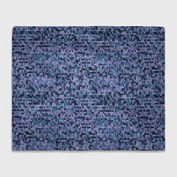 Плед флисовый Синий узор вязанного трикотажного полотна, цвет: 3D-велсофт