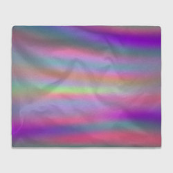 Плед флисовый Голографические неоновые полосы, цвет: 3D-велсофт