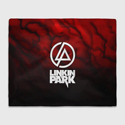 Плед флисовый Linkin park strom честер, цвет: 3D-велсофт