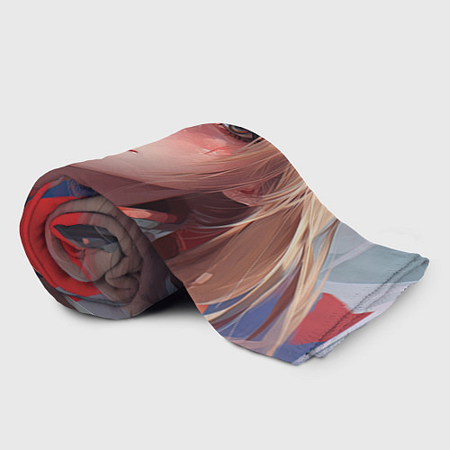 Плед Русская милая девушка в стиле аниме / 3D-Велсофт – фото 2