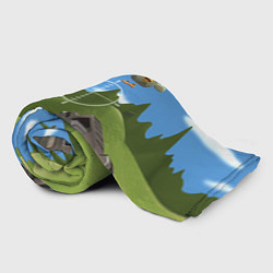 Плед флисовый Чикен Ган - бой, цвет: 3D-велсофт — фото 2