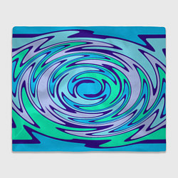 Плед флисовый Круговорот неоновый, цвет: 3D-велсофт