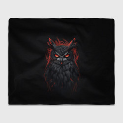 Плед флисовый Evil owl, цвет: 3D-велсофт