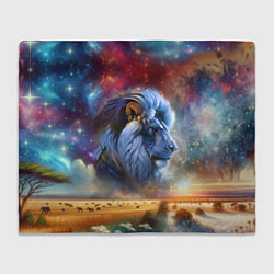 Плед флисовый Небесный лев, цвет: 3D-велсофт