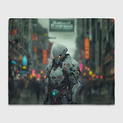Плед флисовый Кибернетический страж, цвет: 3D-велсофт