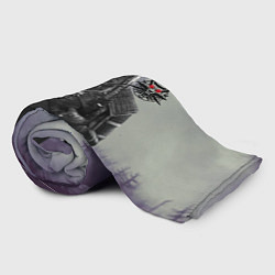 Плед флисовый Ведьмак на охоте, цвет: 3D-велсофт — фото 2