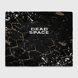 Плед флисовый Dead space текстура, цвет: 3D-велсофт