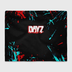 Плед флисовый DayZ краски, цвет: 3D-велсофт