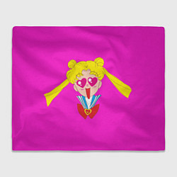 Плед флисовый Банни Цукино - Сейлор мун парная, цвет: 3D-велсофт