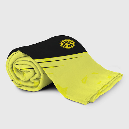 Плед Borussia geometry yellow / 3D-Велсофт – фото 2
