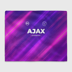 Плед флисовый Ajax legendary sport grunge, цвет: 3D-велсофт