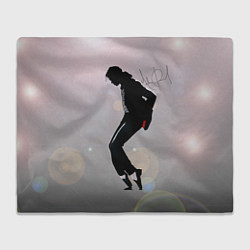 Плед флисовый Майкл Джексон под прожекторами - с автографом, цвет: 3D-велсофт