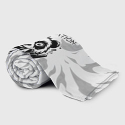 Плед флисовый Within Temptation рок панда на светлом фоне, цвет: 3D-велсофт — фото 2