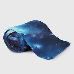 Плед флисовый Космический голубой пейзаж, цвет: 3D-велсофт — фото 2