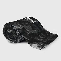 Плед флисовый Breaking Benjamin black graphite, цвет: 3D-велсофт — фото 2