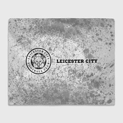 Плед флисовый Leicester City sport на светлом фоне по-горизонтал, цвет: 3D-велсофт
