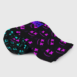 Плед флисовый Fortnite x Marshmello neon pattern, цвет: 3D-велсофт — фото 2