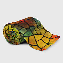 Плед флисовый Витражная стеклянная мозаика, цвет: 3D-велсофт — фото 2