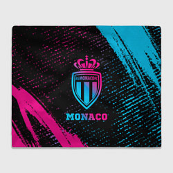 Плед флисовый Monaco - neon gradient, цвет: 3D-велсофт