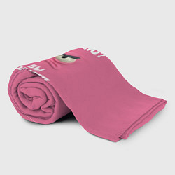 Плед флисовый Розовая мордочка: хамлю это вы вдохновляете, цвет: 3D-велсофт — фото 2